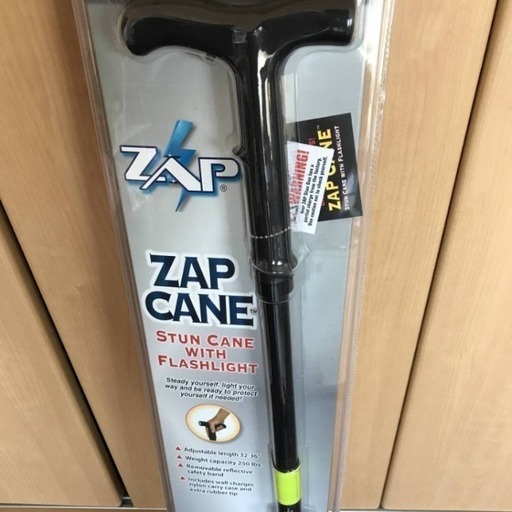 ライト.電気ショック付き杖　ZAP　CANE　新品