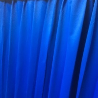 ［1級遮光］青いカーテン(約178cm)