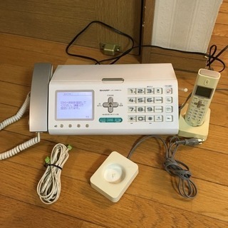 SHARP　UX-D56CW　ファクシミリ　電話　FAX　ジャン...