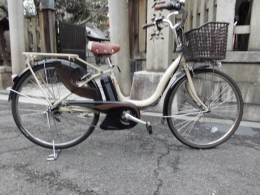 京都】京の楽チャリ 電動アシスト自転車 ヤマハ オレンジ色 26 京都】京の楽チャリ 電動アシスト自転車 ヤマハ オレンジ色 26