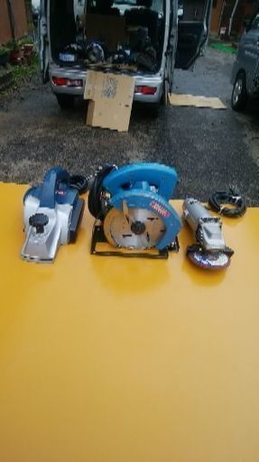 全国発送致します。配達料金無料です。　リヨービ電動工具トリオ3台まとめてセットです。