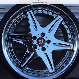 WORK ワーク LS406 19インチ 9J +32 2本セット バリ山