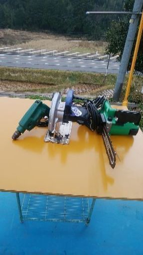 全国発送致します。無料です。　ヒタチ電動工具トリオ3台まとめてセットです。
