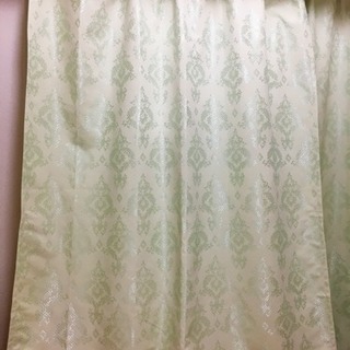 遮光カーテン 遮音 100×185 2枚組 グリーン