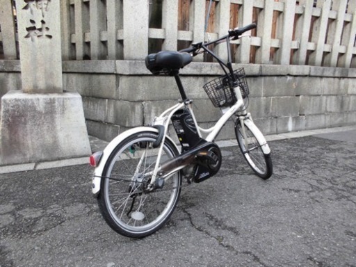 【京の楽チャリ】第6弾 パナソニック シュガードロップ(白) 電動アシスト自転車レンタル専門店にて使用しているので安心して乗ってもらえると思います