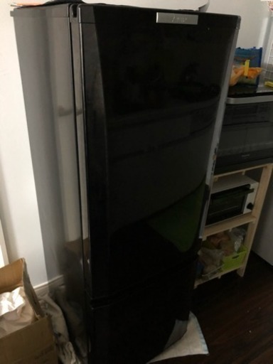 冷蔵庫 黒 三菱 168L 2ドア