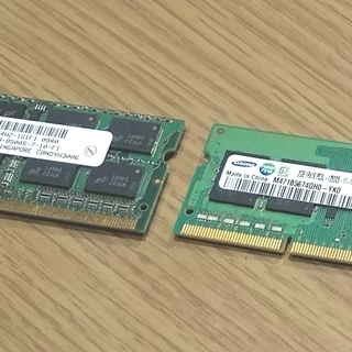 SODIMM DDR3 PC3-8500 2GBx2　送料無料