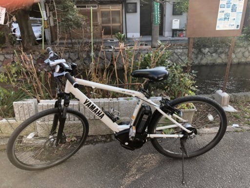【京の楽チャリ】第8弾 ヤマハ ブレイス（スポーツタイプ、白） 電動アシスト自転車レンタル専門店にて使用しているので安心して乗ってもらえると思います