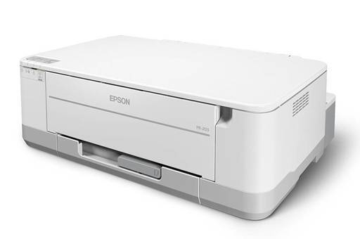 未使用 EPSON エプソン Colorio インクジェットプリンター PX-203 有線・無線LAN搭載 前面給紙カセット 自動両面印刷標準 4色顔料インク