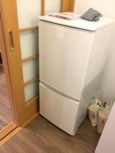 シャープ　ノンロン冷凍冷蔵庫/SJ-D14C-W どっちもドア