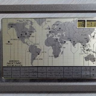 交渉中🔵🌕🔴世界時計♥️海外旅行や時差の勉強に🎵セイコー🎵
