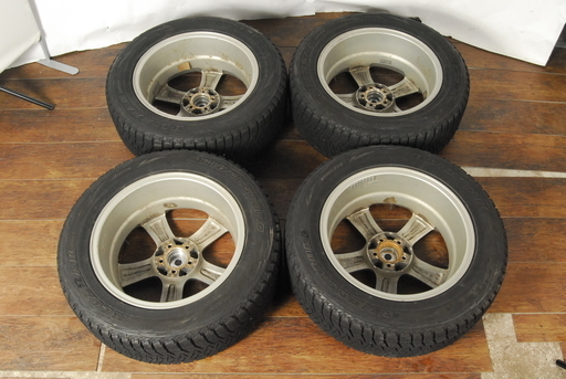 良品 BLIZZAK DM-V1 4本 12年 225/60R17 99Q ROZEST 17X7JJ OFF48 PCD100