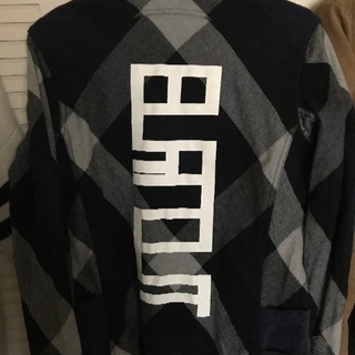 BURNOUT クロスドアローチェックシャツ ネイビー TAKUYA∞着用 美品