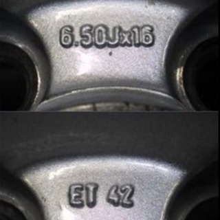 VW 16インチ 6.5J +42 100 5H ニュービートル ゴルフ4など