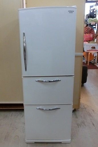 【販売終了しました。】HITACHI　3ドア　冷凍冷蔵庫　R-S27CMV　自動製氷機能付き　2012年製　中古品