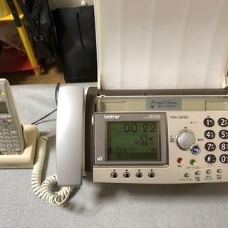 ファックス電話機 子機1台 ブラザー FAX FAX-360DL...