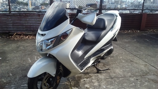 《決まりました》☆☆スズキスカイウェイブ250S　激安！！未整備実働　人気の白　過走行車