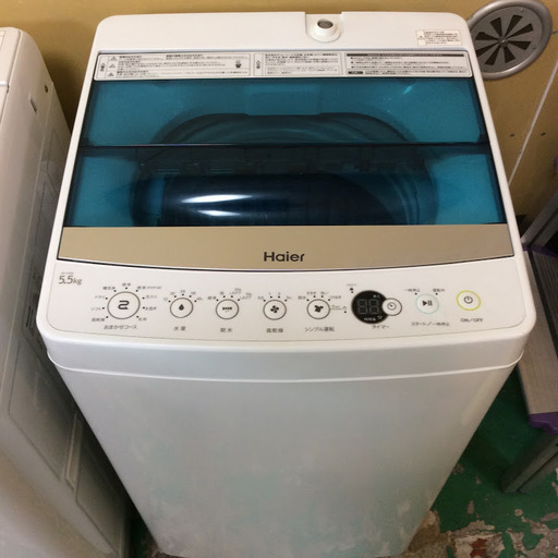 【送料無料・設置無料サービス有り】洗濯機 2016年製 Haier JW-C55A 中古