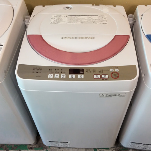 【送料無料・設置無料サービス有り】洗濯機 2015年製 SHARP ES-GE60R-P 中古