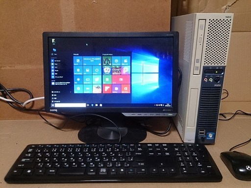 売約済み　メモリ8GB！NEC MK32LE-B　スリムデスクトップ液晶付き！