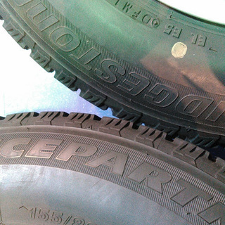 冬13インチ ヴィッツ VITZ パッソ カローラ 155/80R13 一番人気のブリヂストン【富山】美品アルミホイール 13インチ 中古4本 100％車検対応の冬用 冬用 13インチ パッソ ヴィッツ カローラ プラッツ スターレット 155
