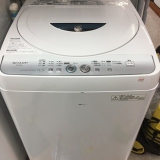 リサイクルマート大野城　SHARP 4.5kg 洗濯機 2014年製 ES-FG 45Lの画像
