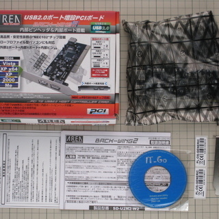 【ジャンク】 PCI USB2.0カード AREA "BACK ...
