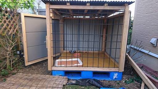 ありがとうございました、お譲り完了しました。手作り大型ドッグハウス　一か月使用