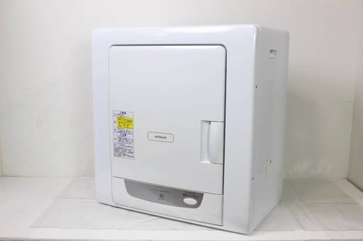 HITACHI これっきりボタン 衣類乾燥機 3.5ｋｇ ピュアホワイト 2013年製 DE-N35FY 日立