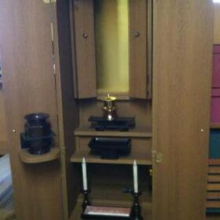 至急！お仏壇 美品！仏具一式付き！