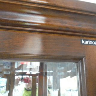 HOYA食器入りカリモク飾り棚