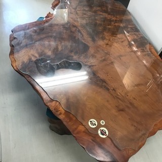 天然木一枚板　テーブル　中古　リサイクルショップ宮崎屋18.1.26