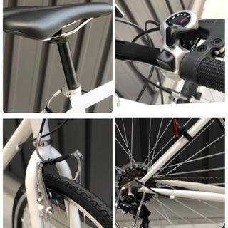 売切◆新車☆700ｃ　シンプル　クロスバイク　ホワイト