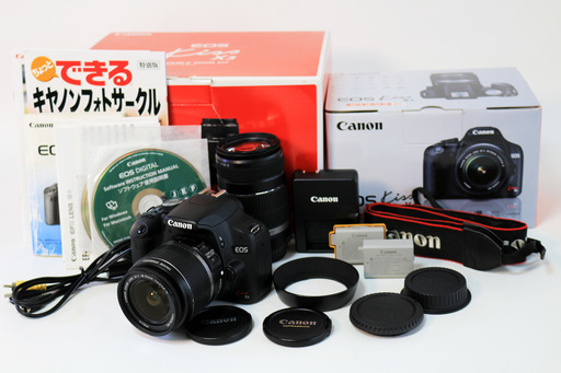 超美品★Canon EOS Kiss X3 Wレンズキット キヤノン canon  ダブルレンズ