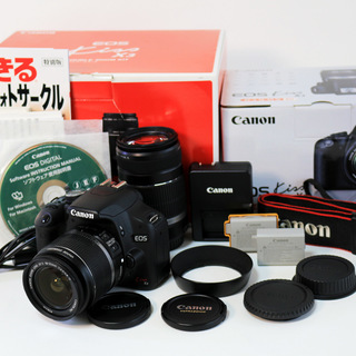 超美品★Canon EOS Kiss X3 Wレンズキット キヤ...