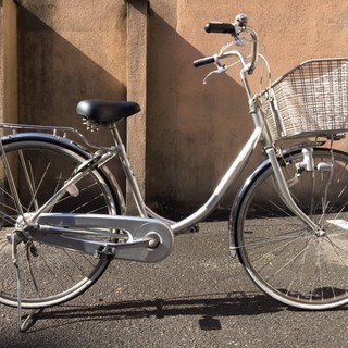 中古ブリヂストン軽量アルミ自転車〓26インチ★シルバー★注※配達地域限定★ 中古モデル出ました。ブリヂストン 26インチ シルバー 内装3段
