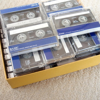 中古90分カセットテープ　39個譲ります。（無料）