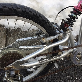 (ご購入ありがとうございました)　YES WE CAN 、7スピード・Wサスペンションの折り畳み自転車