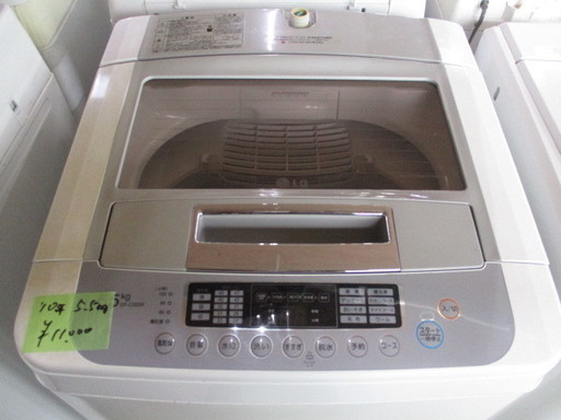 洗濯機　LG　5.5㎏　2010年製