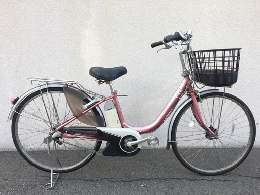 ヤマハ　パス　リチウム　新基準　子供乗せ　26インチ　ピンク　ビビ　アシスタ　神戸市　電動自転車　地域限定送料無料