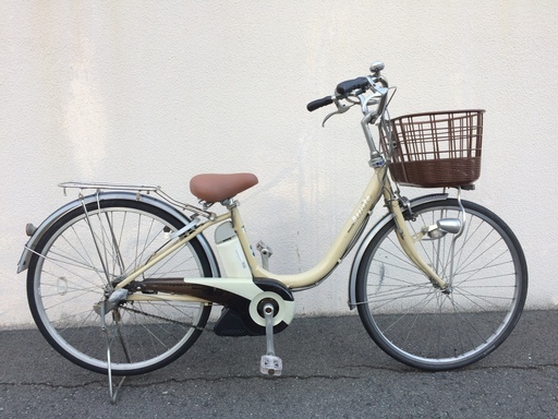 ブリヂストン　アシスタ　リチウム　アイボリー　26インチ　ナチュラ　ビビ　神戸市　電動自転車　地域限定送料無料