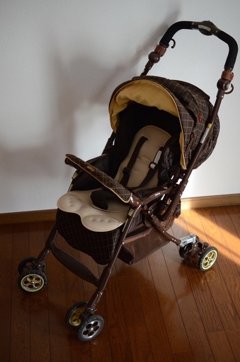 極美品◆Aprica/アップリカ ショコラクワトロ チェスブラウン 両対面ベビーカー AB型 92880