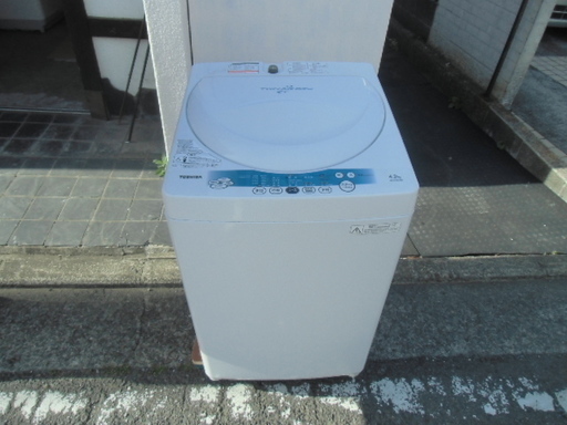 東芝全自動洗濯機4.2kg(中古品）2011年製　AW-42SK(W)