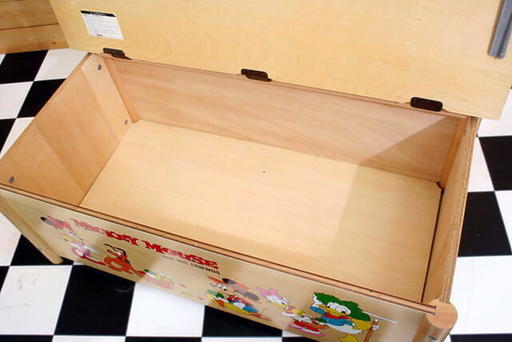 レトロ ディズニー ミッキーマウス 木製おもちゃ箱 収納箱 お片付けボックス Pickers 岐阜の収納家具 おもちゃ箱 の中古あげます 譲ります ジモティーで不用品の処分