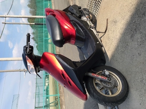 ■即乗りOK♪ AF35  ライブディオZX  黒/赤メタ  サイドスタンド　デイトナ青箱CDI　実働車■