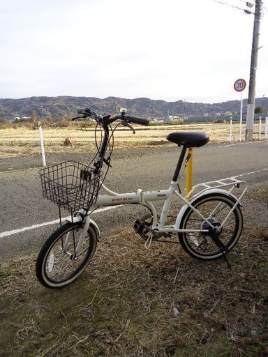最終値下げ！SHIMANO 6段変速切替付 折りたたみ自転車 3/14サイクル 
