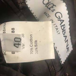 【再値下】　ドルチェ＆ガッバーナ　DOLCE&GABBANA ジャケット　黒光沢　M　