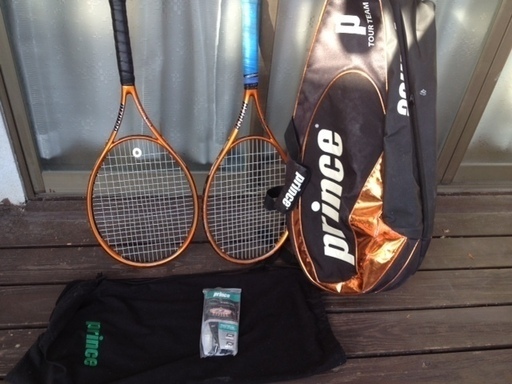 プリンス PRINCE テニスラケット O3 SPEED PORT TOUR 2本　バッグ リュック