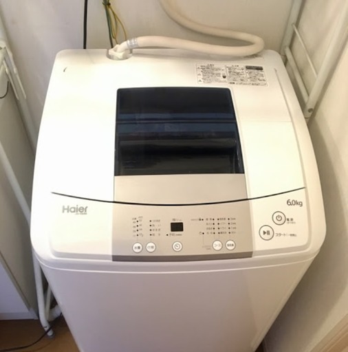 ハイアールJW-K60M W [全自動洗濯機6kg　２０１６年