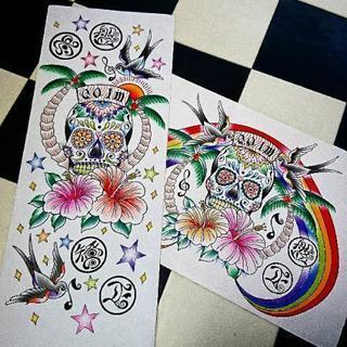 VANSスニーカーペイント、オーダーメイド、お店ロゴや壁画、タトゥー等TATTOO